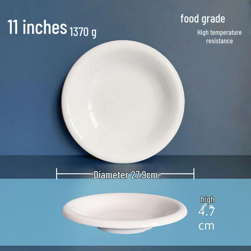 Collezione di Piatti e Servizio in Melamina Bianca Lijia Fitment