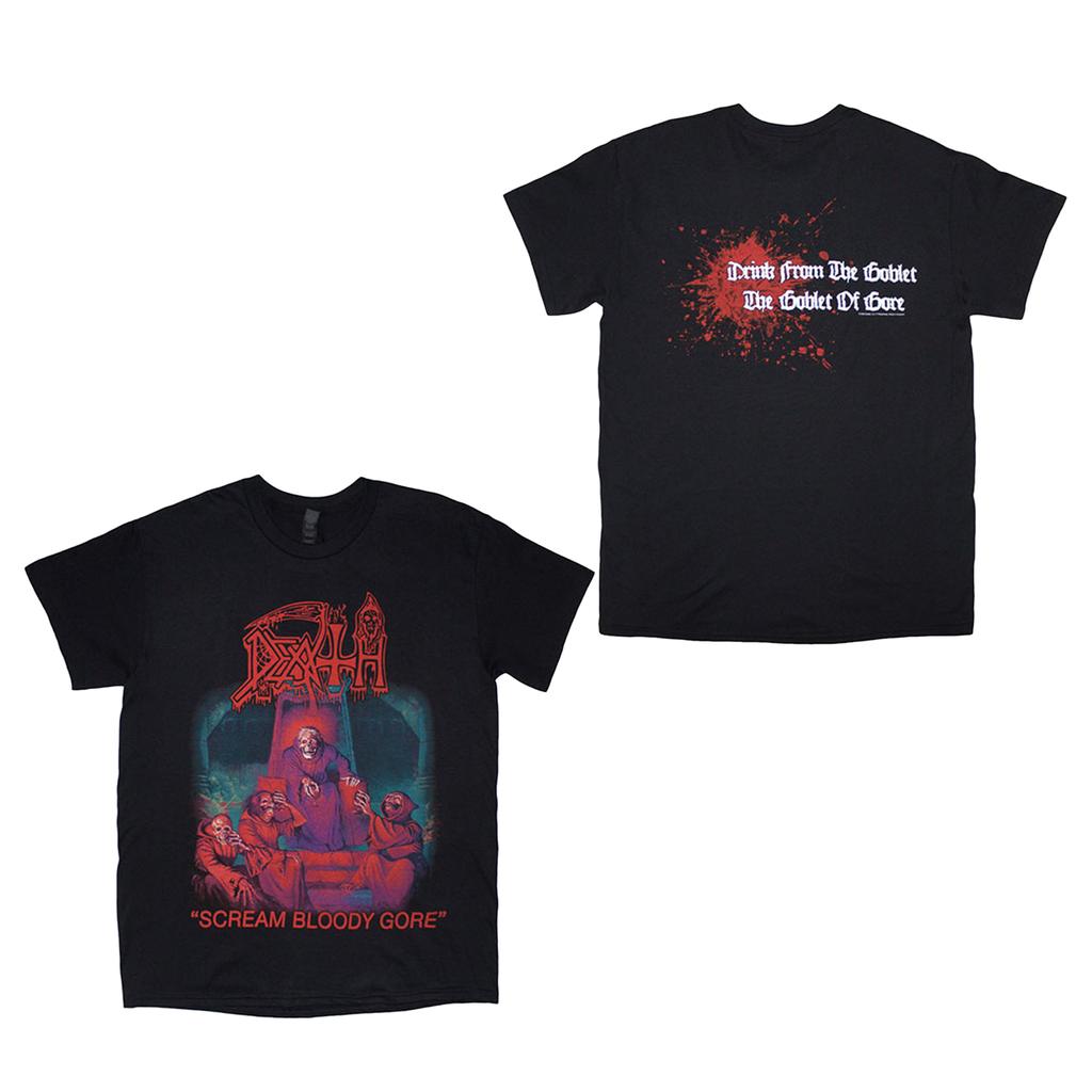 Death Unisex Adult Scream Bloody Gore T-Shirt