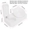 Pet Double Food Feeder Water Drinking Bottle 15 degrees  Adjustable Tilted Neck Protection Cat Dog Feeding BowlL