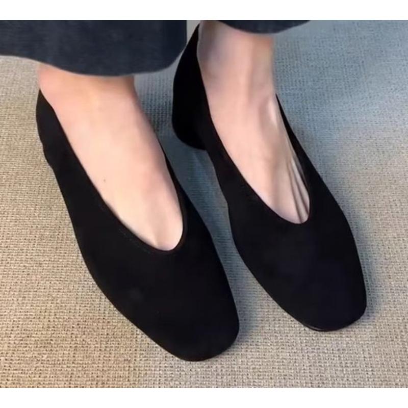 Vintage Pointed Toe Women Granny Shoes Fashion Shallow Slip on Shoes Dancing Party Prom Ladies Pumps Shoes