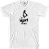 DIRTYRAGZ Men's WWF Funny Panda Bear Wrestling T Shirt White