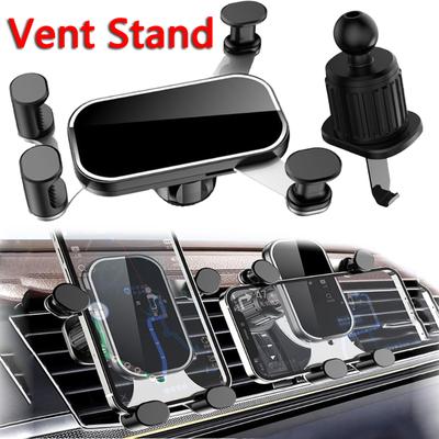 Gravity Car Phone Holder Navigation GPS Support Air Vent Clip Mount Stand 360° Rotation Smartphone Holder  For iPhone Samsung