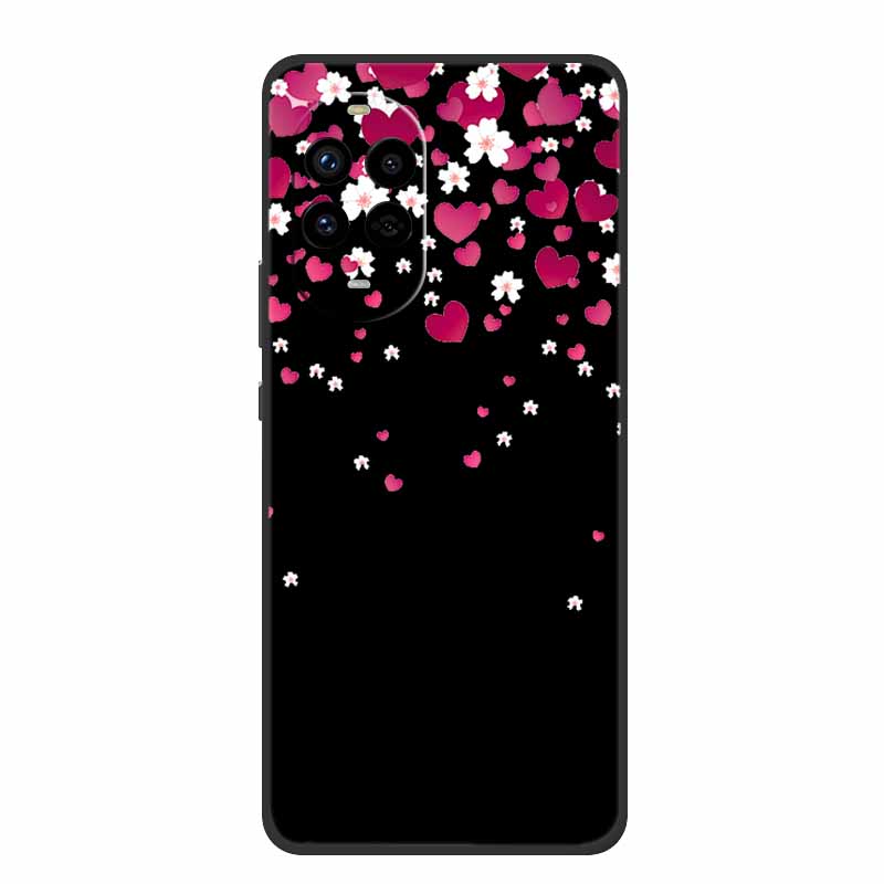 Black Silicone Case For Huawei Nova 13 Pro Case Cartoon Soft Back Cover For Huawei Nova 14 Pro Ultra Phone Case Nova14 Ultra Bag