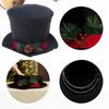 Classical Black or Red Christmas Tree Crowns Decoration Efficient Fabric Design Elevates Seasonal Celebration Style