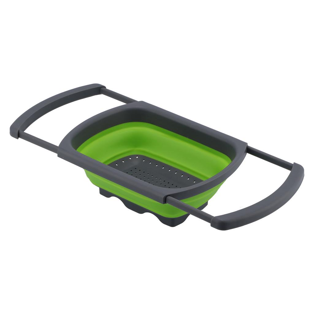 Folding Drain Basket Retractable Fruit Vegetable Washing Draining Basket for Home Kitchen Use