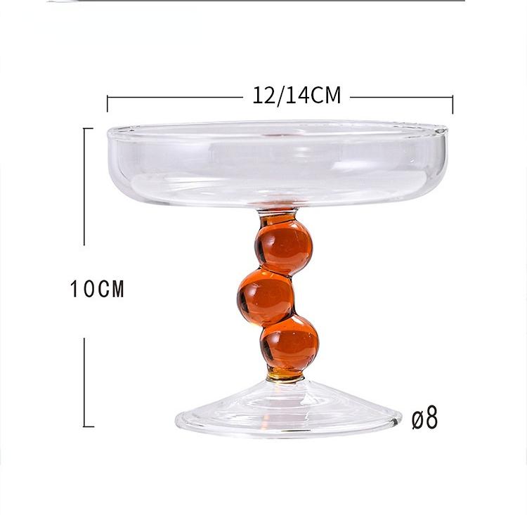 Kreatives Obst-Snacktablett, Frisiertisch, Glasschmuckschatulle, Heimdekoration, Wohnzimmer, Süßigkeiten, Teetischteller