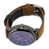 Men Analog Watch Fashion Casual PU Leather Strap Round Face Mineral Glass Easy Reading Quartz Wrist Watch for Indoor Outdoor Activities