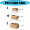 Handwoven Paper Rope Storage Basket Natural Organizers For Home Offices Decoration