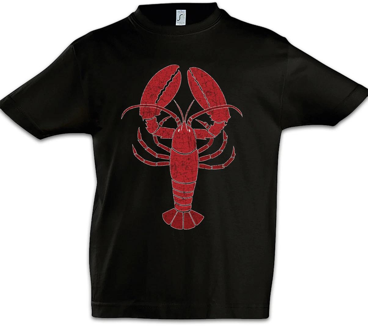 Lobster I Kids Boys T-Shirt Fisher Gone fishing Bone Fish Sea Redneck Hillbilly 110