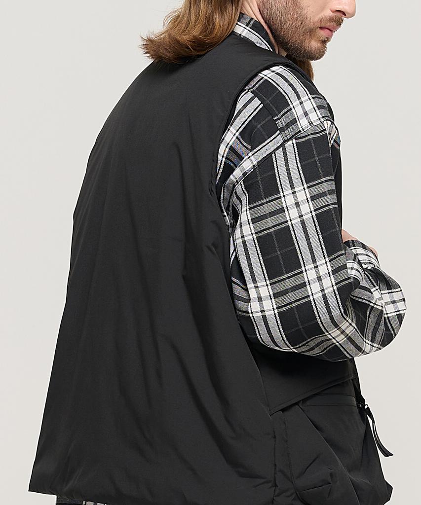 Cargobros Cb Quilted Multi-Pocket Padded Vest (Black)
