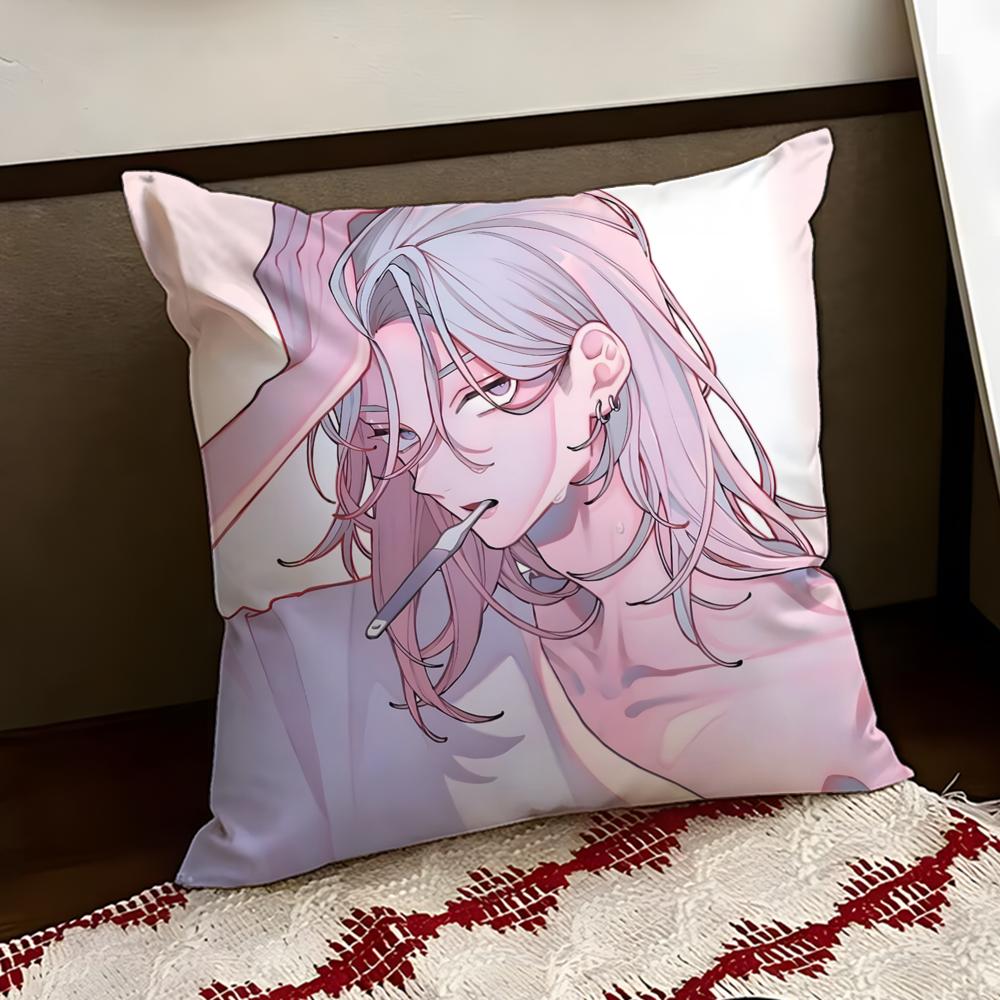 AnimeLove Angel Cushion Cover Reversible Soft Durable Pillow Cover Home Car MultiScene Use for Daily Comfort
