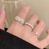 Exquisite Geometric Stackable Ring: Adjustable, Versatile, and Irregular Design for Women