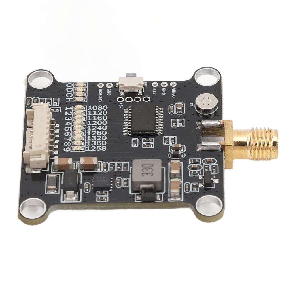 1.2G VTX 1.6W Video Transmitter Module 9CH FPV Transmitter Module for FPV Racing RC Drones DC7‑36V