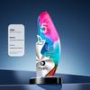 2025 Premium Crystal Trophy with Aluminum Plaque, Ideal for Employee Awards, Annual Meetings, Competitions, and Engraved Souvenirs