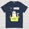 I'm Alive Schrödinger's Cat Unisex 100% Cotton Summer Casual Cool Loose T-Shirt