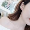 Calssic Women 925 Sterling Silver Stud Earrings For Women With Heart Shaped Ruby Gemstone Christmas Gift Wholesale
