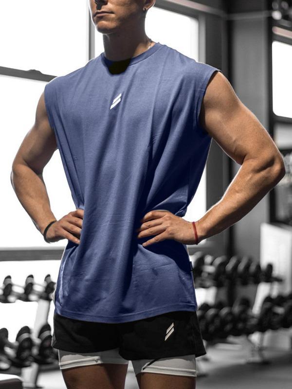 Camiseta sin mangas de malla transpirable de secado rápido para tallas grandes – Verano, para entrenar, informal, cuello redondo