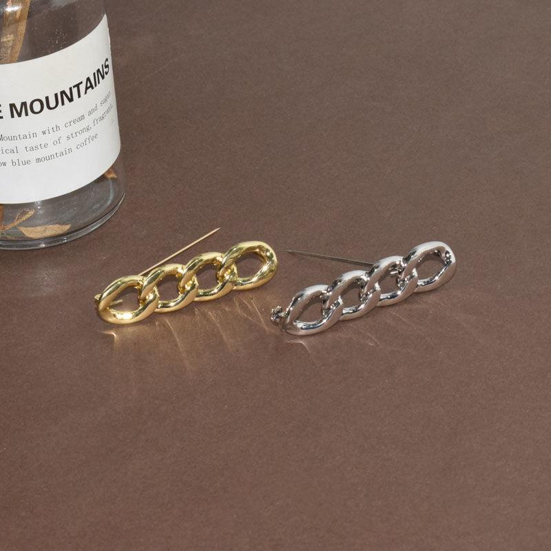 Trendy Simple Detachable Pants Clips  Brooches Adjustable Waist Buckle Metal Pins Shirt Suit Pins Badge Button Waists Tightener