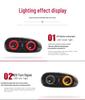 LED Taillight Assembly with DRL, Turn Signal, Brake, and Reverse Lights for 2005-2015 Mazda CX-5