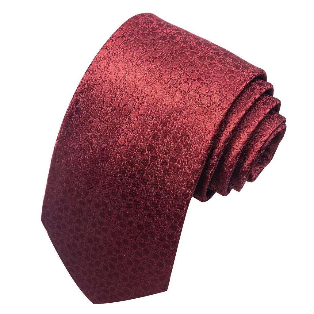 Spring/Summer Blue Series Men's Yarn-Dyed Jacquard Tie - British Style, Hand-Tied, Business Fashion