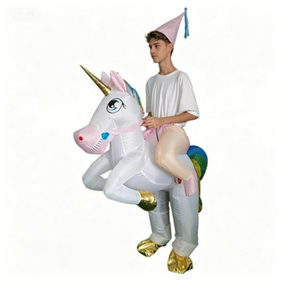 Heißverkaufendes Halloween Einhorn aufblasbares Kostüm für Bühnenpartys und Cosplay