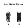 hbcr1 Zinc Alloy Leather Car Key Case Cover For Porsche Macan Cayenne Panamera 718 Boxster Cayman Spyder Key Protector Shell STICKER