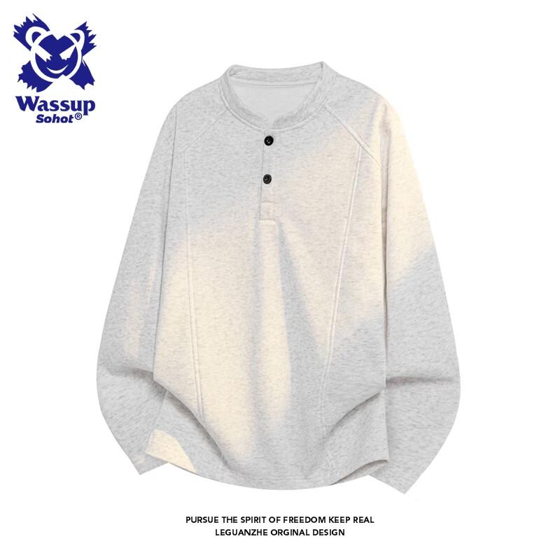 Wassup Sohot Men s Deconstructed Long Sleeve Sweatshirt XL