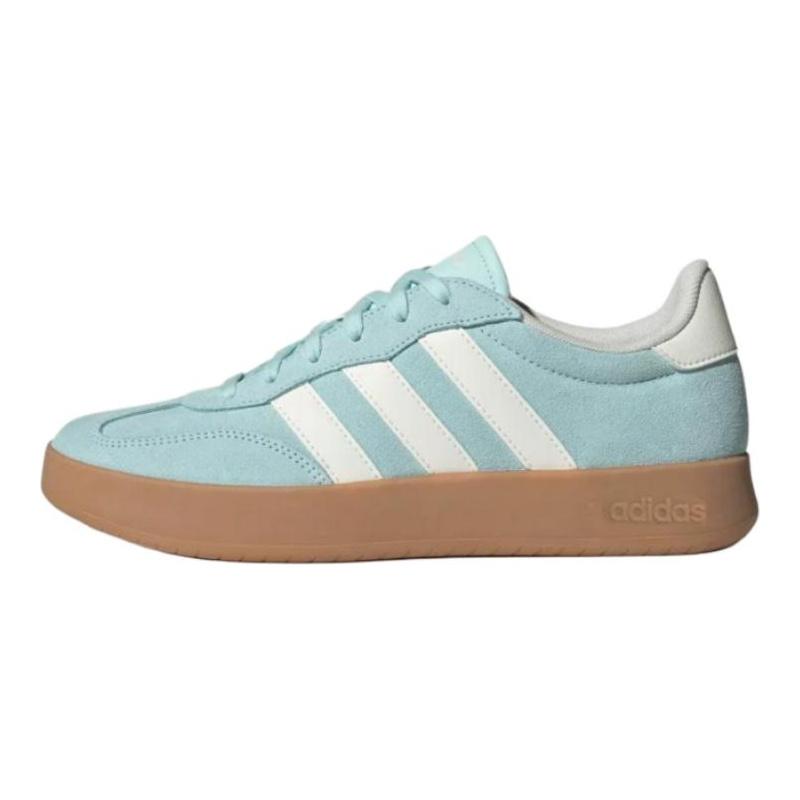 adidas BARREDA Abrasion Resistant Low Top Skateboard Shoes Unisex Green White Sneakers JQ4238