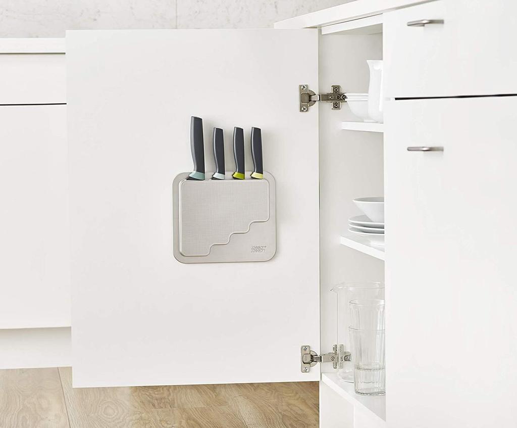 Joseph Joseph Storage Knife Door 10303 [Authentic] 4-Piece Set, Storage,