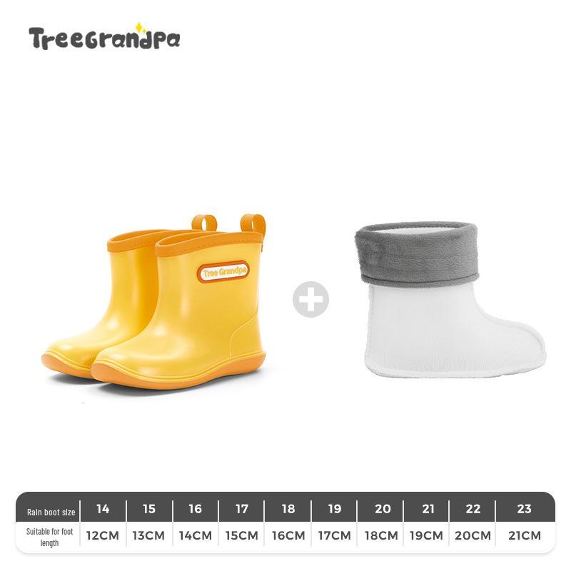 Children's Non-slip Lightweight Mid-calf Rain Boots - Soft Sole for Boys and Girls