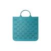 Hollow Design Solid Color Rubber Tote Bag Tote Bag Shopping Bag Handbag Children's Bag Regular Children's Style Light Blue