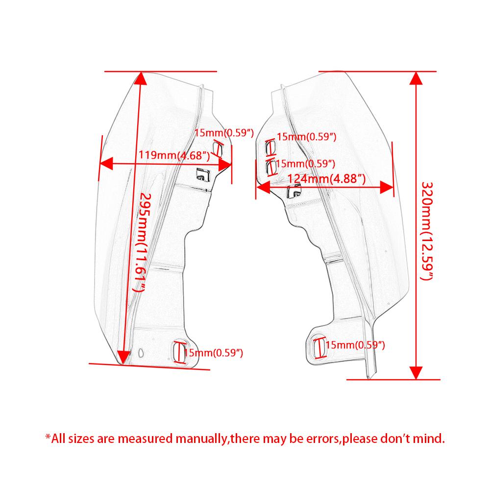 Motorcycle Mid Frame Air Deflector Heat Shield For Harley Touring Electra Road Street Glide Classic CVO 2017 - 2022 Road King