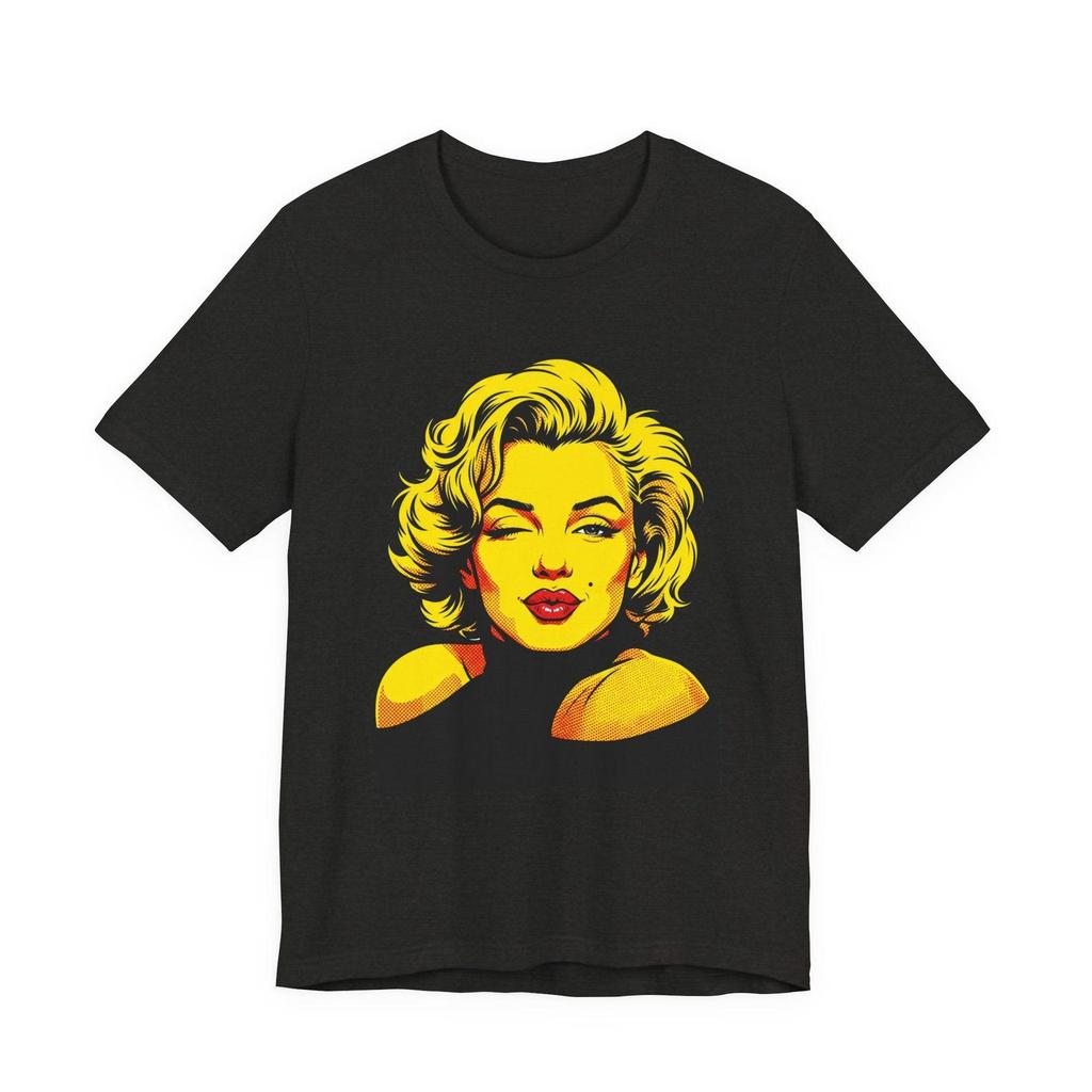 Marilyn Monroe Pop Art Wink Kiss Unisex Graphic Tee