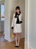 French Retro Lace Trim Round Neck Long Sleeve T-shirt for Women - Autumn Base Layer Shirt