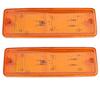 Amber Led Side Marker Light Trailer Rv Marker Rectangular Led/SMD Clearance Marker For Truck Trailer Rv Campervan Pickup Suv Shockproof Universal Fit