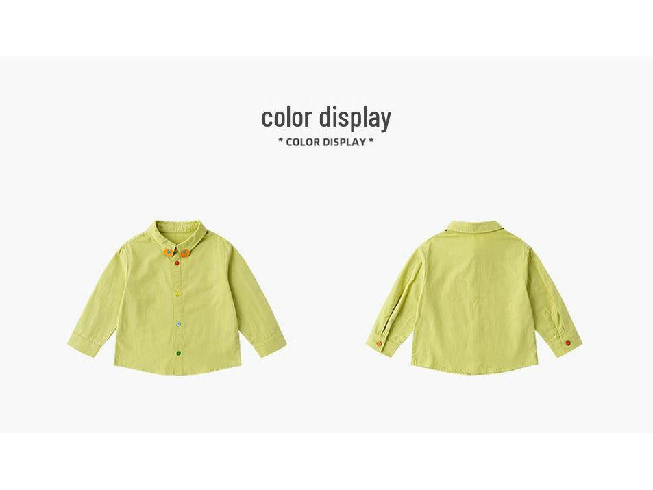 Dudu Family 100% Cotton Children's Long Sleeve Spring Shirt