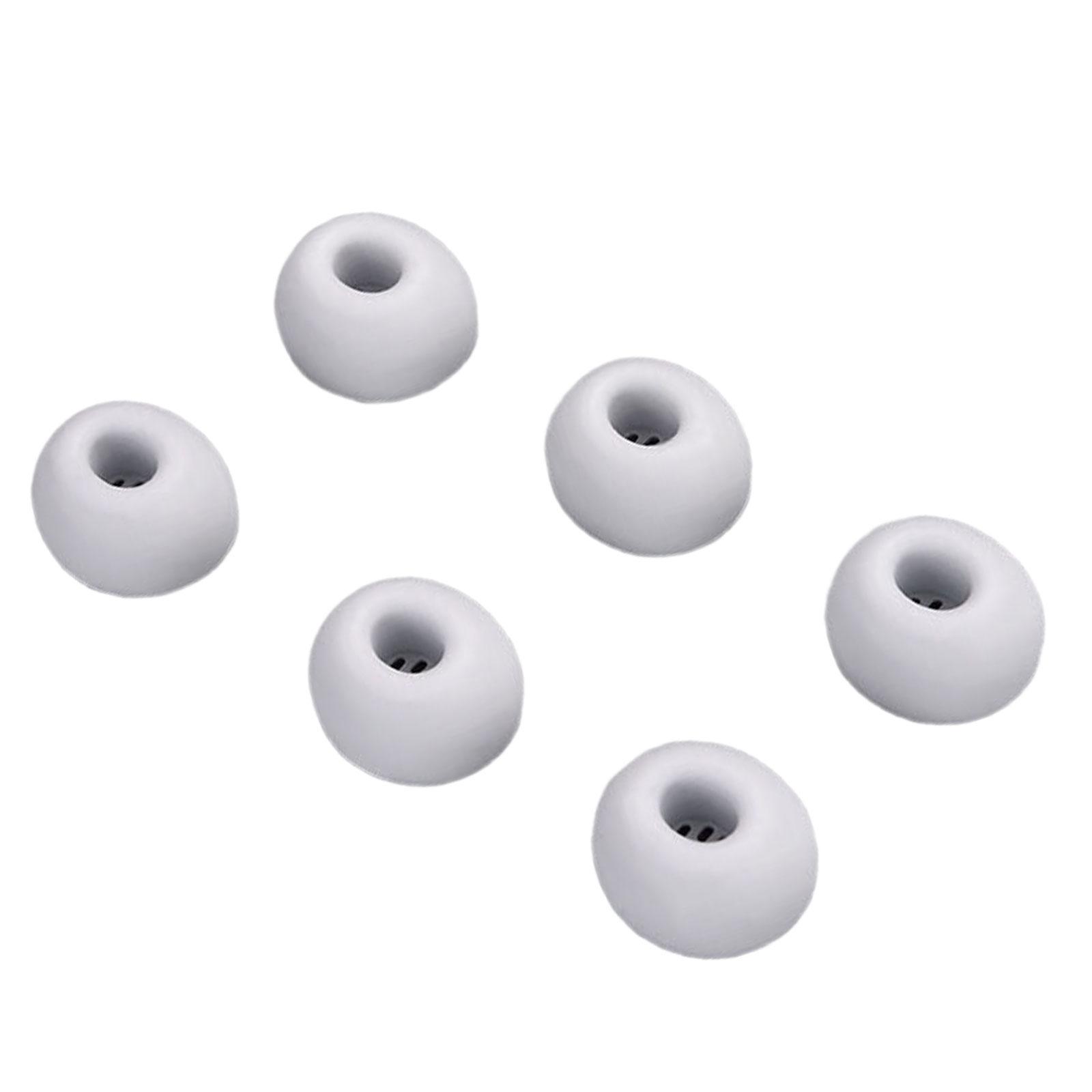 

6Pcs Silicone In-Ear Bluetooth-compatible Earphone Case for 6i Covers Ear Caps Pads Earbuds Eartips белый