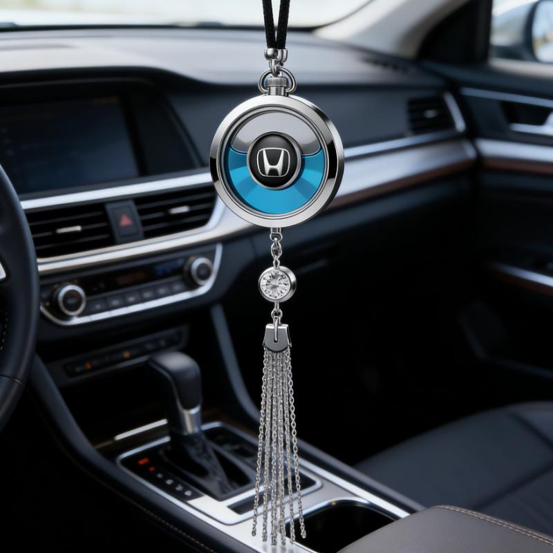 Car Diamond Perfume Pendant For Honda Civci FIT CRV Accord Jazz HRV Dio Stepwgn Interior Hanging Pendant Fragrance Accessories ZM4