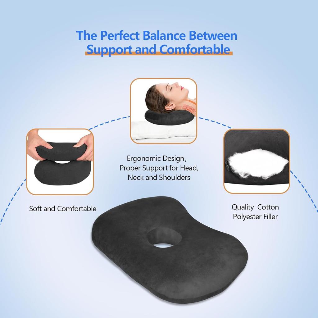 Single Hole Ear Protection Pillow Ear Protection Pillow with Holes Side Sleeping Ear Protection Pillow Exquisite Pillow