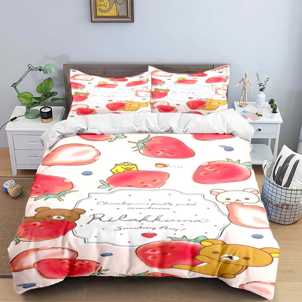 Exquisite Cartoon  B-Bubu Wallpaper  Anime Digital Printing Bedding Set Duvet Cover Comforter Bed  Youth Kids Girl Boys Gift