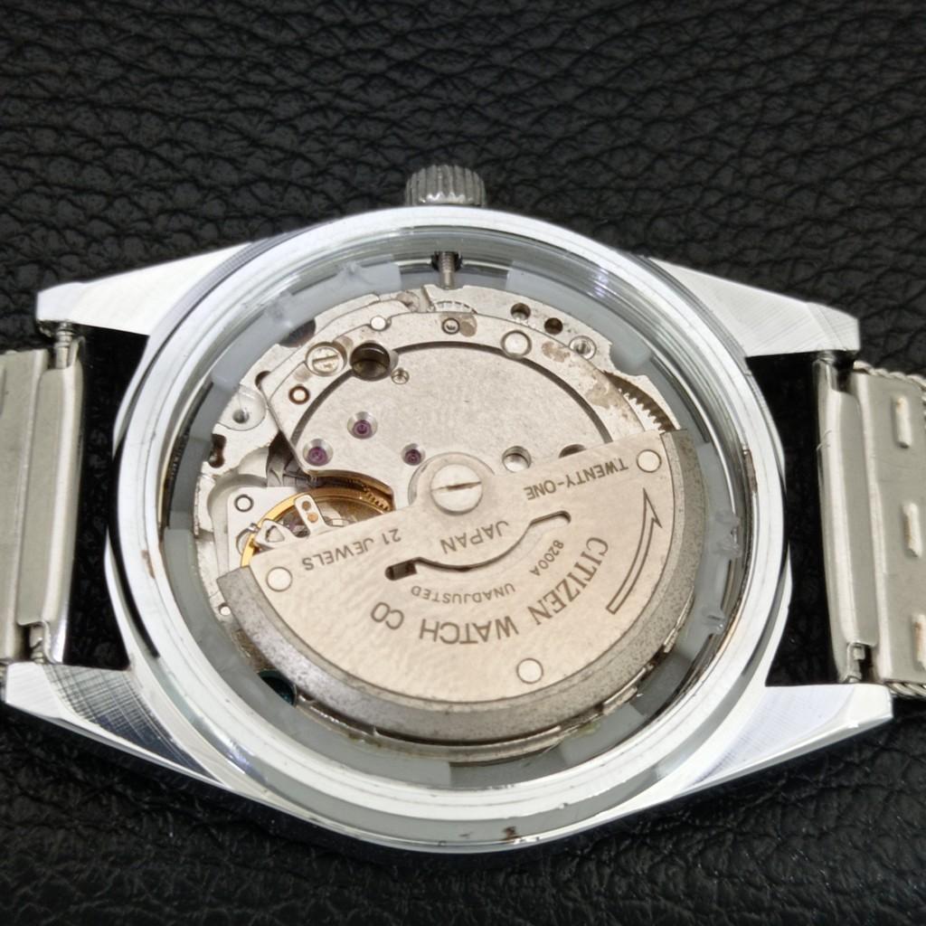 VINTAGE CITIZEN AUTOMATIC REFURBISHED JAPAN MENS SILVER DIAL WATCH A446764-1