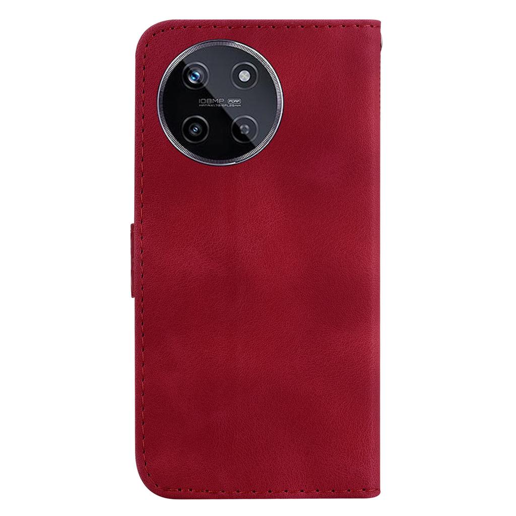 For Realme 11 4G (159.9x73.3x7.95mm) Leather Case Wallet Cover 7-Shape Pattern