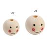 Set of 20 Smiling Wood Beads Creative DIY Crafts Accessories Wood Material
