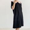 New Arrivals Open Run Women Color Neck Lace Decoration Color Matching Dress