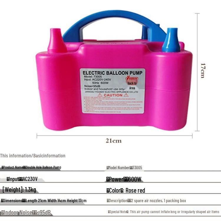 Automatic Electric Balloon Inflator Pump