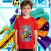 One Piece Enel Anime Print Cotton T Shirt for Boys Girls Kids Summer Short Sleeve Casual Top
