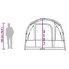 Tunnel Tent for 3 Persons Gray and Orange Waterproof