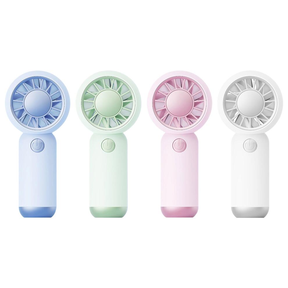 Small Handheld Fan Plastic Texture Suitable for Indoor-Green