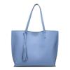 Koreanischer Stil Quaste Tasche Damen Schultertasche PU Leder große Kapazität Handtasche