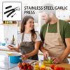 Kitchen Garlic Press Household Easy-Squeeze Gadget Stainless Steel Garlic Presser Crushing Tool For Restaurant Picnic Cooking